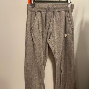 Gray Nike sweatpants